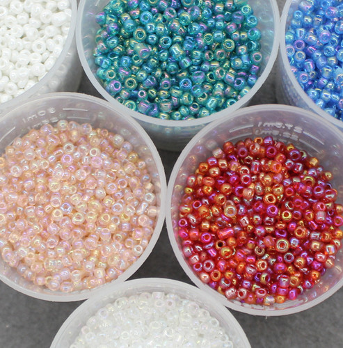 diy汉服花钿流苏小米珠发冠