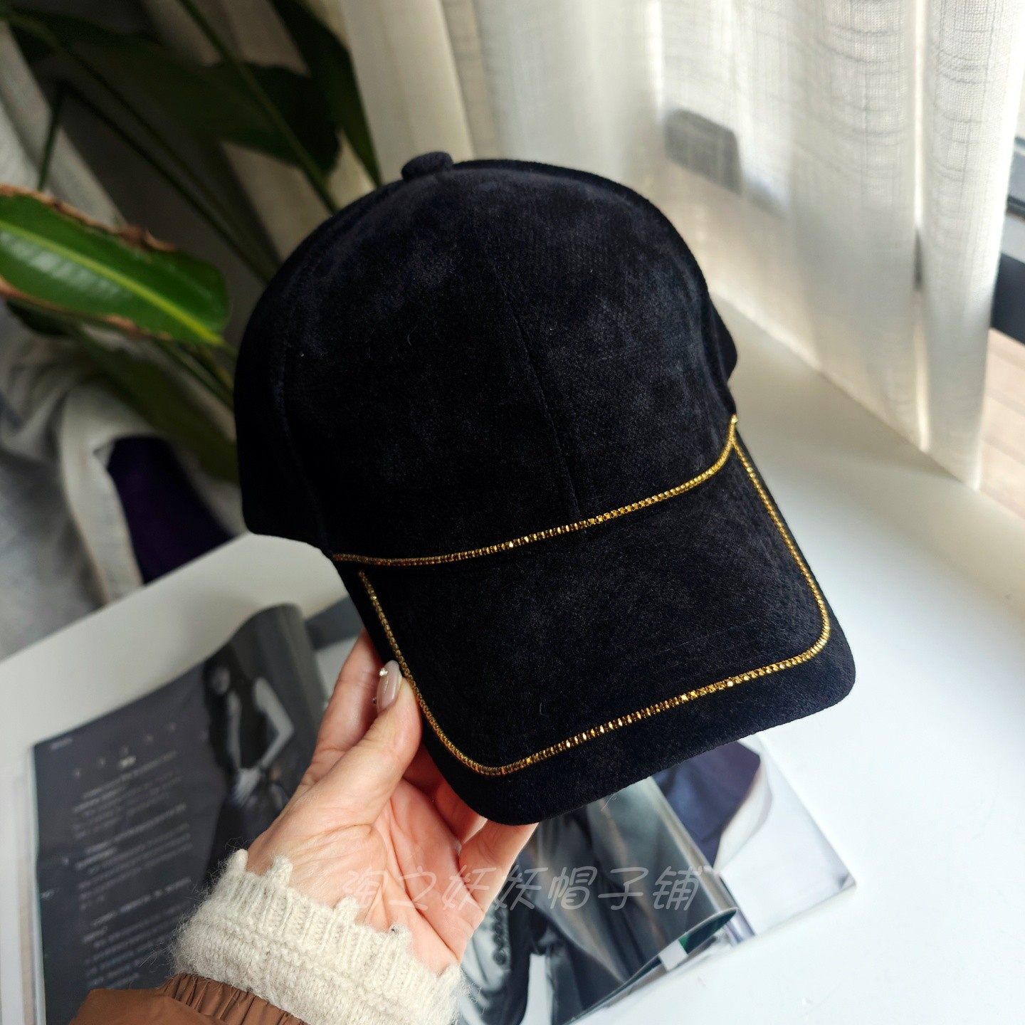 洋气棒球帽女秋冬季新款时尚帽子个性百搭网红女帽韩系硬顶鸭舌帽