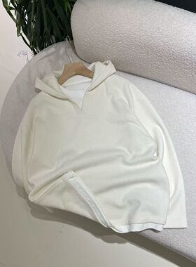 2025款秋冬加绒连帽卫衣男宽松休闲百搭长袖潮牌帅气时尚潮流韩版