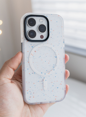 轻电科技 优盾脏脏苹果16/15/14ProMax手机壳Magsafe磁吸充电iPhone13Pro肤感防摔泼墨潮玩硅胶全包保护套