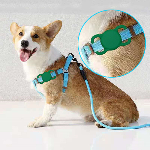 适用AirTag保护套宠物套脖圈Tag狗狗AppleTag猫狗防丢神器跟踪套