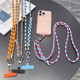 日本双调节手机挂绳斜挎可背耐用挂脖相机挂件户外旅游防盗手机链