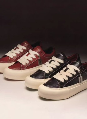 MATNUT × Humb!!!e 联名 DIY擦色做旧款 黑/红色 厚底增高 板鞋