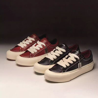 MATNUTDIY擦色做旧复古厚底板鞋