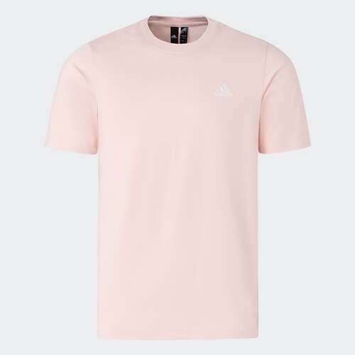 adidas阿迪达斯粉色短袖女夏季粉色简约半袖休闲上衣棉T恤IT4338