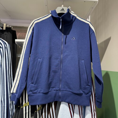 Adidas阿迪达斯女子26春新款三条杠外套运动休闲立领夹克 KS2816
