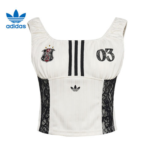 adidas阿迪达斯三叶草女夏季新款时尚运动休闲透气无袖T恤KU4750