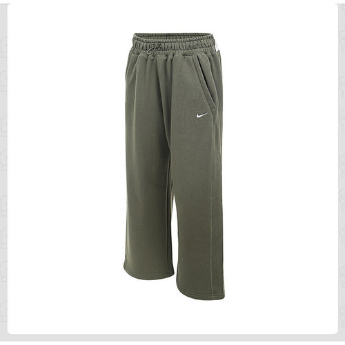 NIKE耐克女裤春秋新款宽松直筒裤刺绣运动裤织休闲长裤HV1948-222