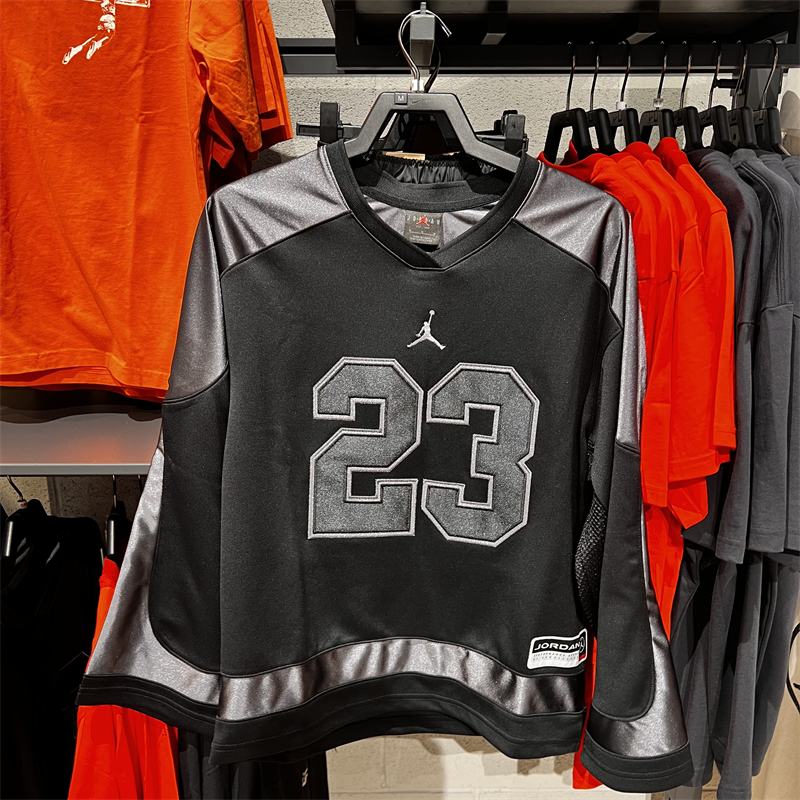 正品NIKE耐克男子JORDAN 23号运动休闲长袖宽松卫衣T恤HV0110-010