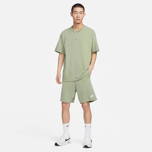 Nike耐克男女新款宽松舒适运动短裤透气宽松刺绣五分裤DX0767-386