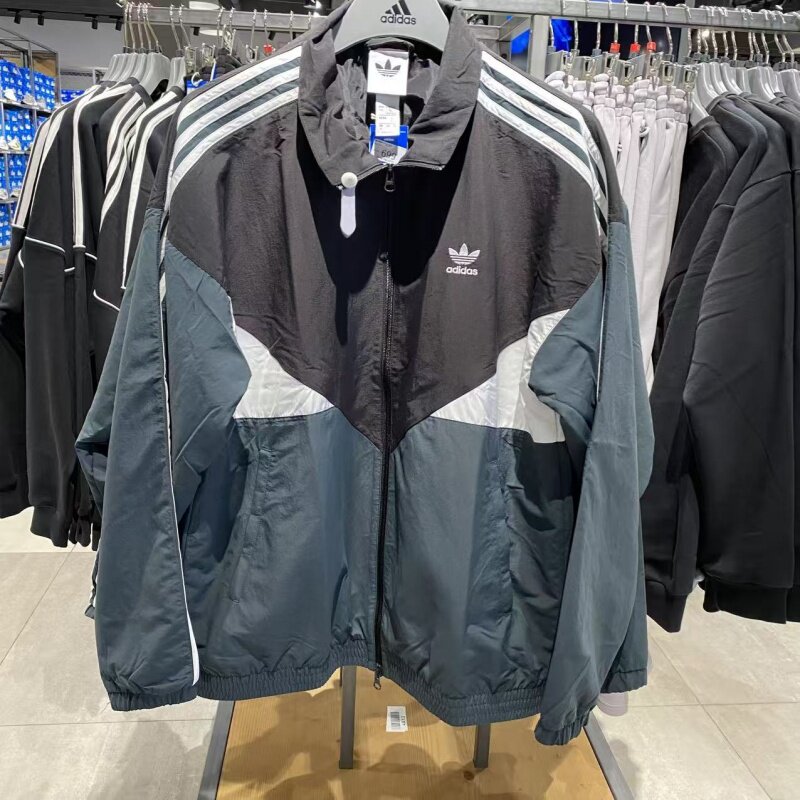 阿迪达斯三叶草男女宽松运动夹克图片