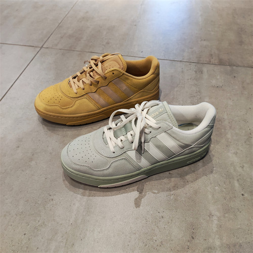 正品Adidas阿迪达斯三叶草男女COURT REFIT复古休闲板鞋 ID6070