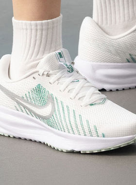 NIKE耐克女RUN DEFY白绿色运动训练健身网面耐磨跑步鞋HM9593-122