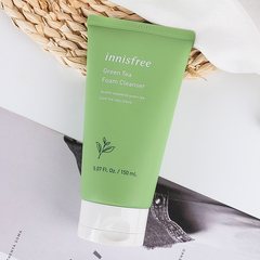 Hàn Quốc Innisfree / Yue Thơ Thơ Phong cách Trà xanh Giặt Sữa Kiểm soát dầu Hydration Mụn trứng cá Làm sạch sâu Sữa sữa rửa mặt innisfree trà xanh