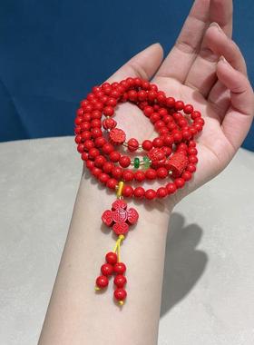 玉阅珠宝女款朱砂手链