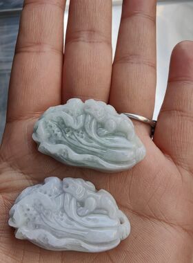 玉阅珠宝情侣翡翠a货吊坠