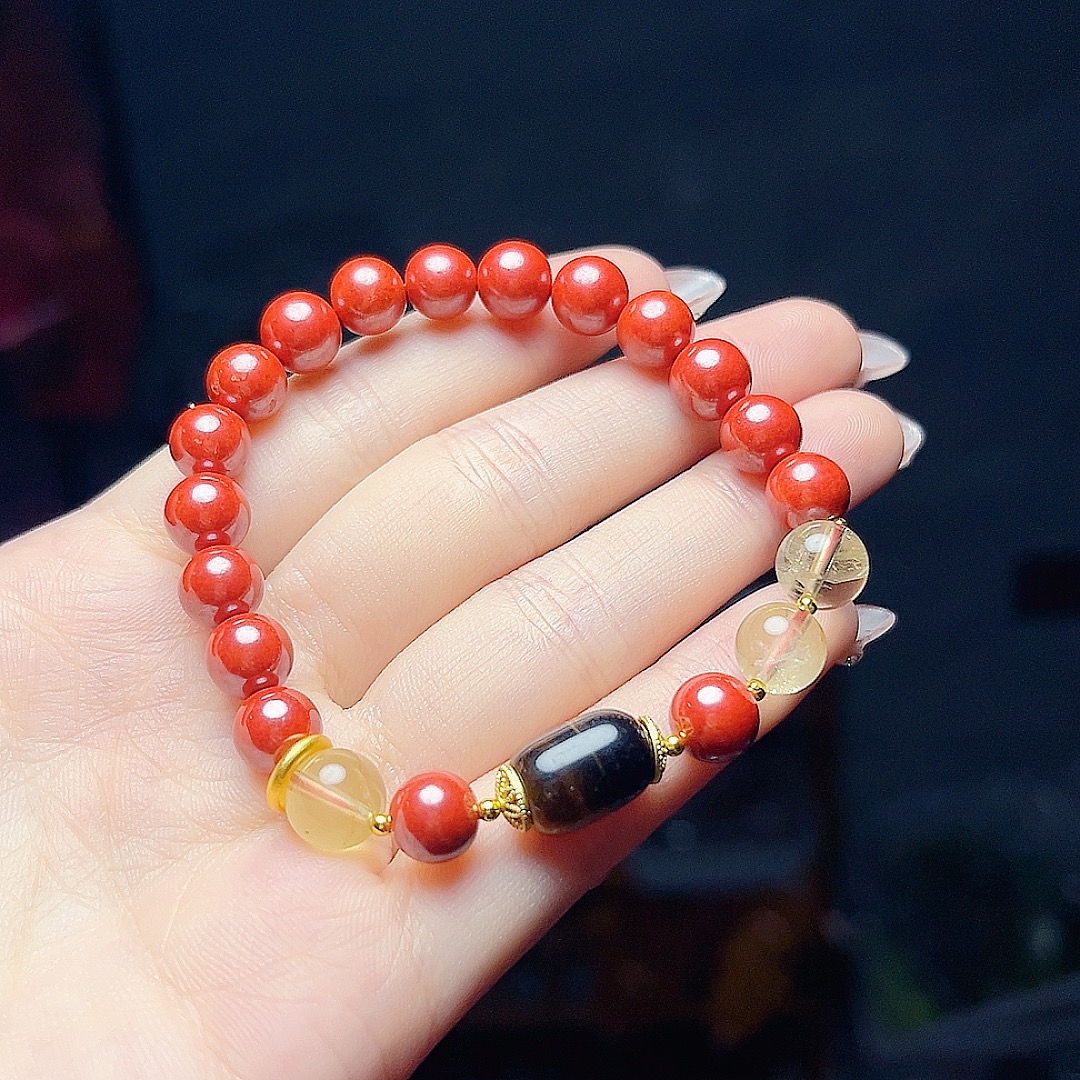 精致高含量帝王砂手串