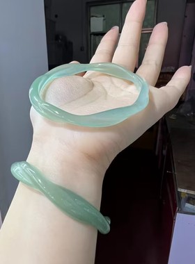 玉阅珠宝百搭女玛瑙天然手镯