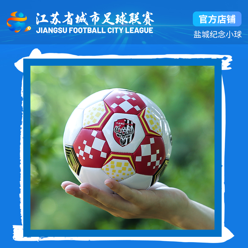 苏超盐城队官方纪念小足球