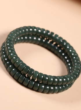 和田青玉直切药片珠手链