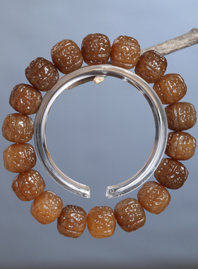 新疆和田玉且糖玉仿金刚菩提珠