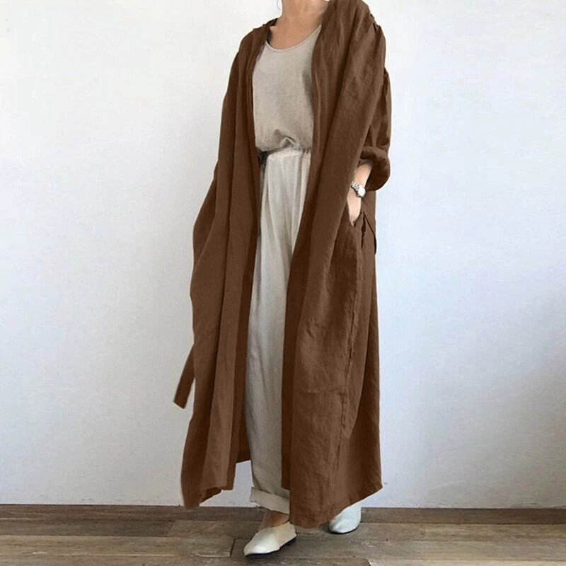 韩风chic226春季新款休闲长袖衬衫连衣裙大码女装长款风衣外套