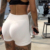 White Peach Line Fitness Shorts