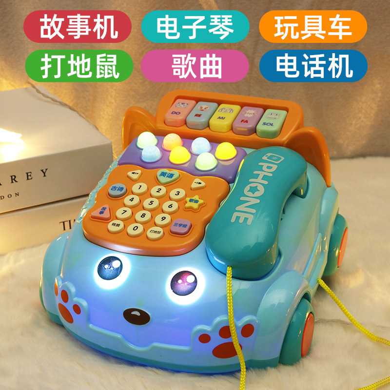 婴儿童仿真电话机座机玩具｜音乐