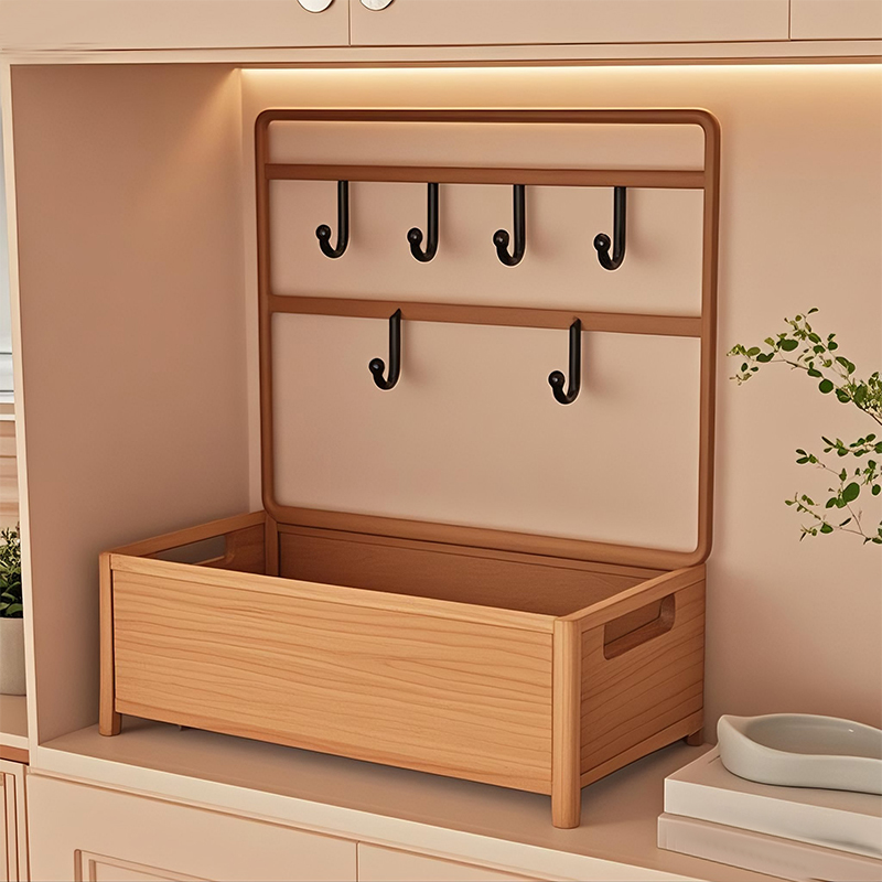 入户门钥匙收纳装饰摆件桌面抽纸置物架口罩挂架酒精消毒片储物架