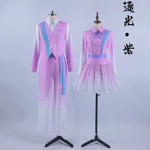 男女初高中生诗歌朗诵比赛表演服