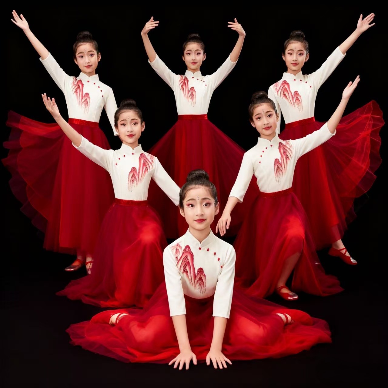 学生表演服少儿诗歌朗诵比赛服装