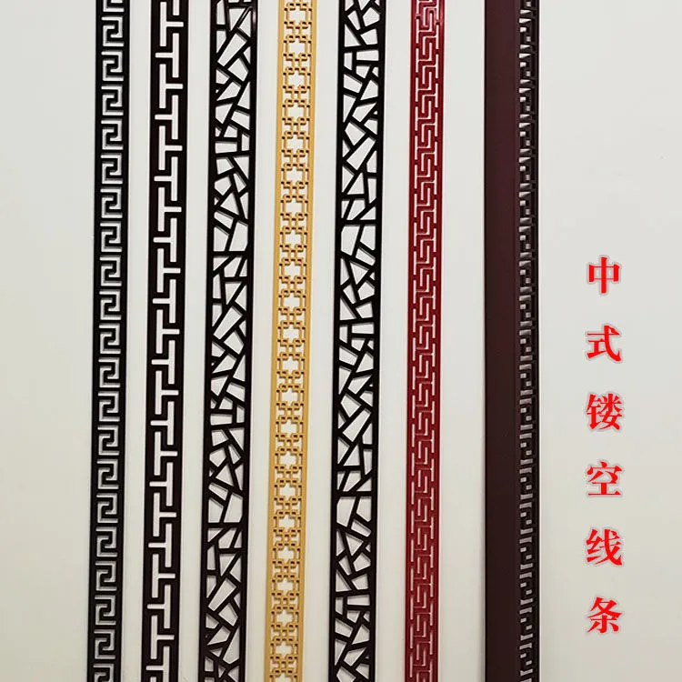 中式pvc线条装饰回纹线过道吊顶线隔断牌匾中医馆装修新中式遮挡