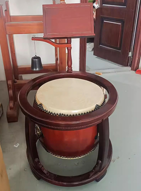 牛皮鼓扁鼓高鼓铜鼓架