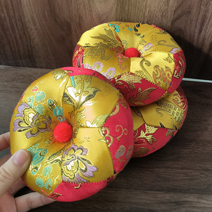 新款木鱼佛音钵垫子家用铜磬垫彩色绣花通用垫木鱼垫打击乐器配件