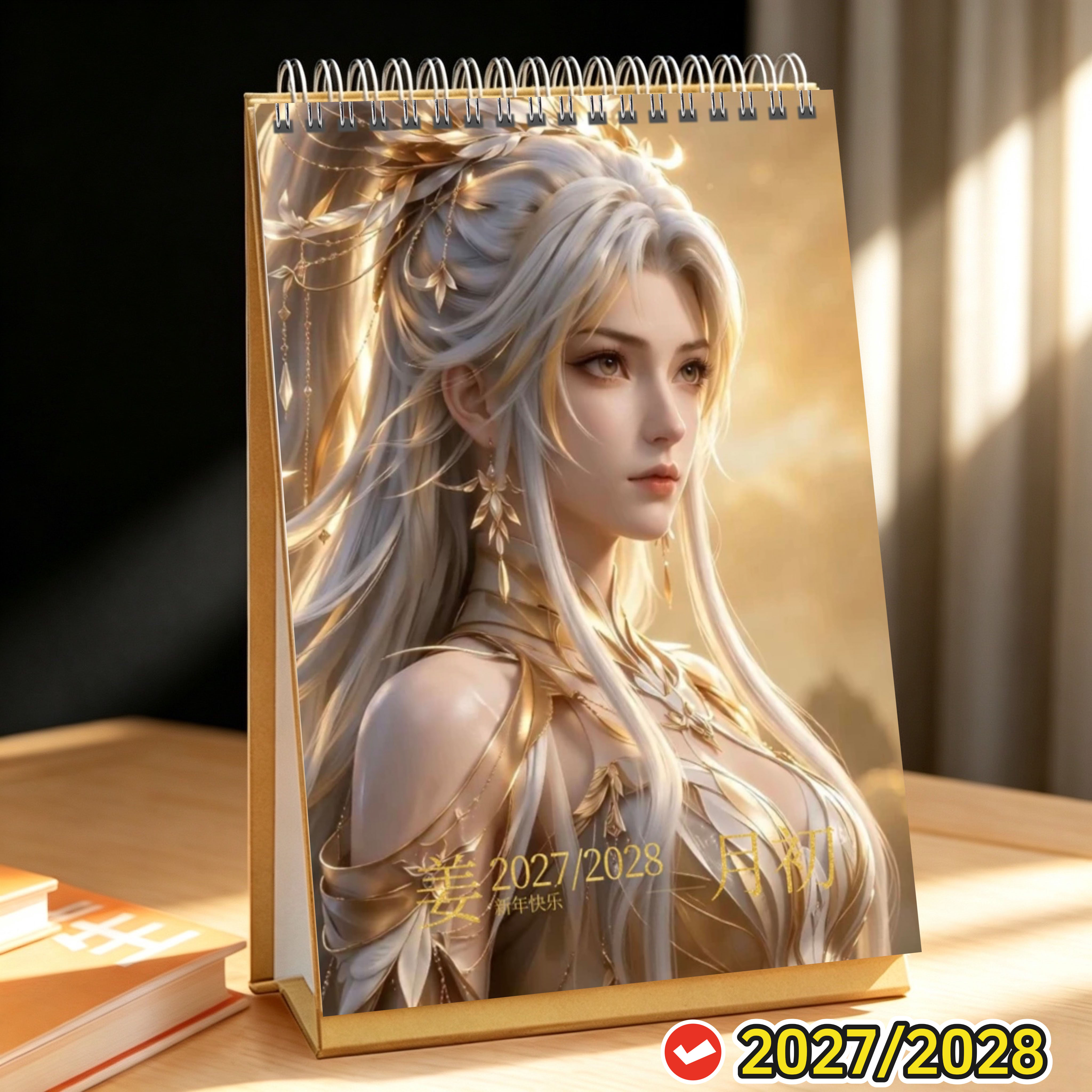 姜月初2027/2028年精美跨年台历日历桌面摆件周边应援礼物