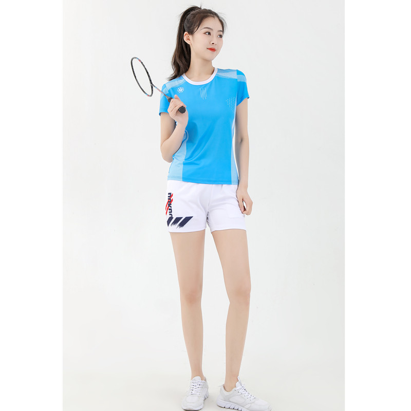 2022新品羽毛球服速干男女套装透气短袖短裤时尚休闲夏季运动队服