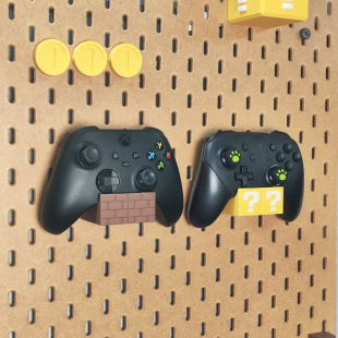 适用宜家SKADIS 宜家洞洞板配件马里奥 switch pro/ps5手柄支架