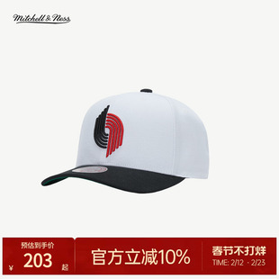 Mitchell&Ness棒球帽开拓者队潮流简约运动户外挺括遮阳弯檐帽MN