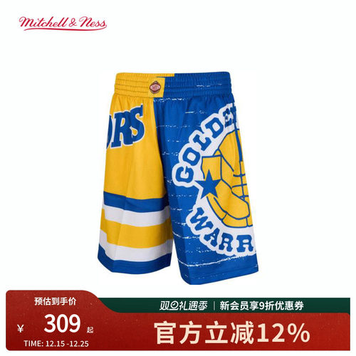 MN勇士队BigFace3.0运动球裤男