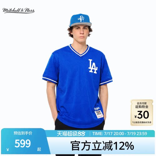 MNxMLB道奇运动短袖T恤男女