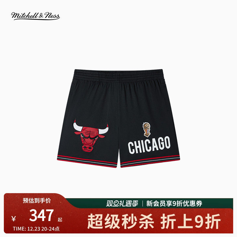 MN公牛勇士湖人美式运动短裤男