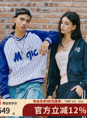 mitchell&ness25秋冬卫衣美式复古潮流防风宽松运动棒球服情侣MN
