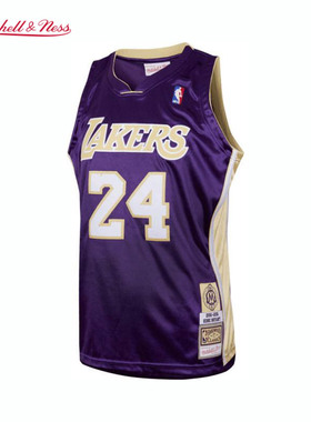 湖人队科比96-97赛季名人堂NBA官方MN复刻24球衣AU球员版新年礼物