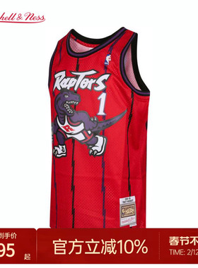 猛龙队麦迪98-99赛季NBA官方MN复刻1号球衣SW球迷版