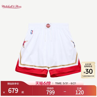 MN西部全明星05-06赛季球裤美式复古AU球员版正品运动短裤男NBA