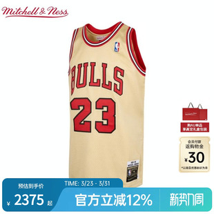 NBA官方MN复刻23号球衣AU球员版 公牛队迈克尔95 96赛季