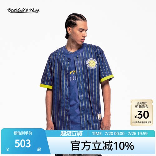 MN勇士公牛短袖棒球开衫男