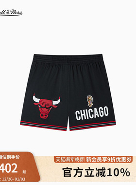 mitchell&ness短裤公牛勇士湖人美式休闲轻薄透气运动短裤男MN
