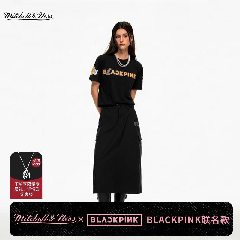 MNxBLACKPINK联名潮流短袖T情侣