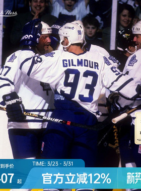 MN冰球服枫叶队道格92-93赛季美式潮流93号冰球球衣男